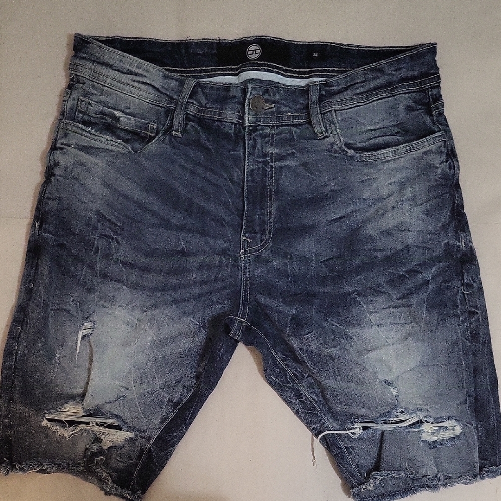 Jordan Craig Faded Indigo Jean Shorts